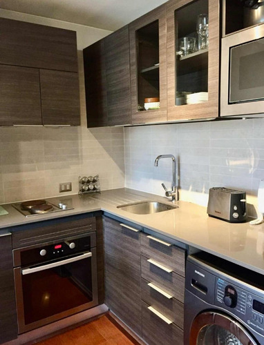 Arriendo Depto Amoblado 1dorm 1ba Est Bod Las Condes