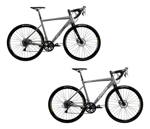 Bicicleta Oggi Velloce Claris 2024 Ed. Limitada 16v Disco Cor Graf/cinza/amar