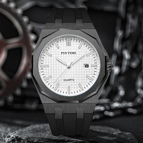 Elegante Reloj Deportivo De Cuarzo Para Hombre Con Correa De