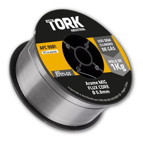 Imagem 7 de 8 de Arame Para Solda Mig Uso Sem Gás 0.8mm Rolo De 1 Kg