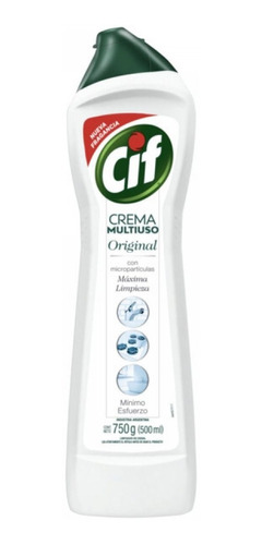 Cif Limpiador Cremoso Original Botella De 750 Ml