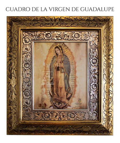 Cuadro Virgen De Guadalupe 45x40 Cm Regalo Dia De Las Madres