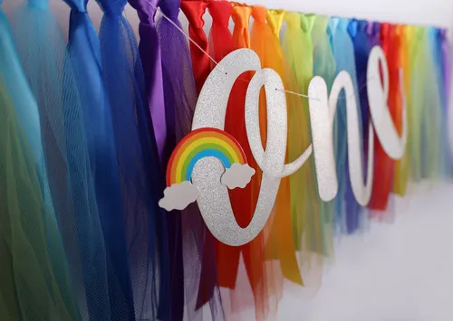 Decoracion De Cumpleanos Arcoiris Para Bebes