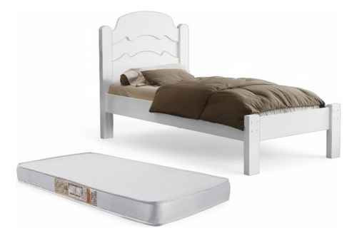 Cama De Solteiro Resistente Com Colchão Incluso