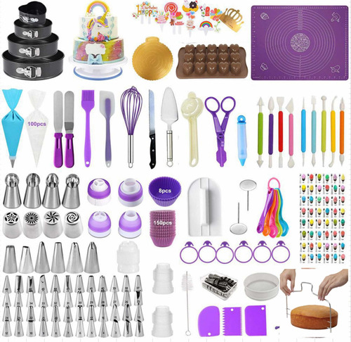 Kit Pastelería Juego Decoración Tortas Ponques X 428 Piezas