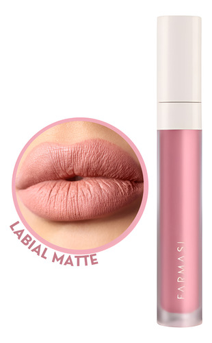 Labial Líquido Mate Farmasi - Larga Duración Y Color Intenso 15 Baby Doll
