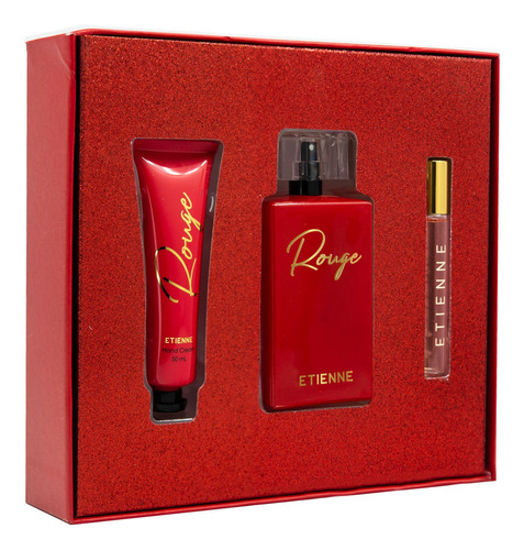 Set Perfume Rouge 100ml + Perfumero 10 Ml Crema 50gr