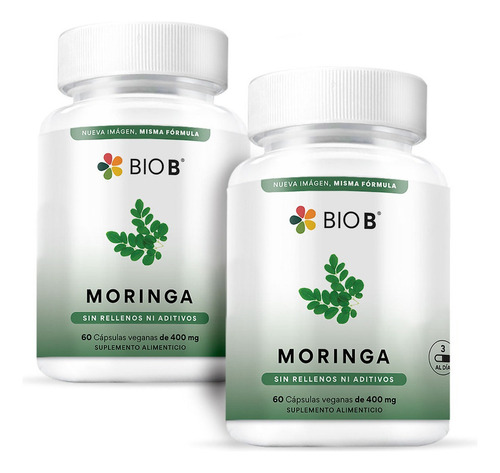Bio B 2 Pack De 60 Cápsulas Moringa