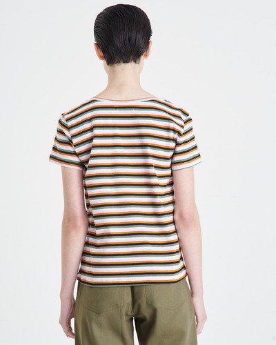 Remera Portsaid Rayada Newport Off White Para Mujer