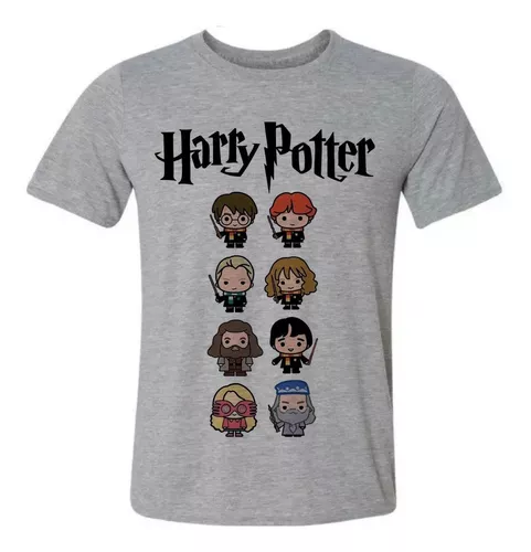 Camiseta plus size masculina feitiços cinza, Harry Potter