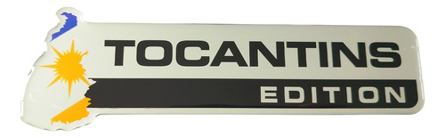 Adesivo Emblema Resinado Estado Tocantins Edition Carro Moto