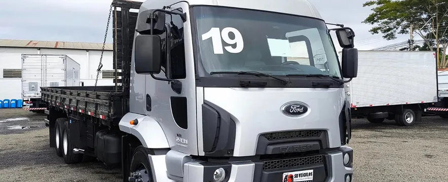 Ford Cargo 2431 6x2 2019 Trucado Carroceria, Aut, Leito, Ar