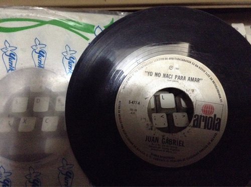 Disco 45 Rpm Juan Gabriel (la Frontera)