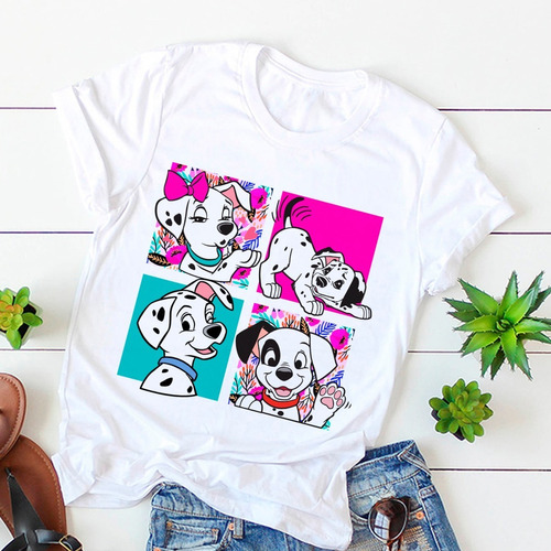 Remera Disney 101 Dalmatas Clásicos Películas Mujer Unisex