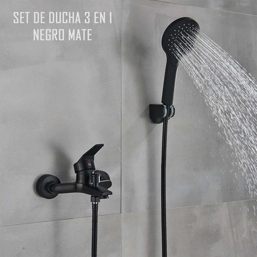 Set Llave Grifería Baño Ducha Mas Tina Monomando 3 En 1
