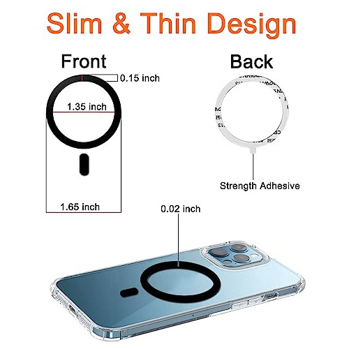 Funda Base Anillo Para Universal iPhone 14/13/12 Pro Max Min