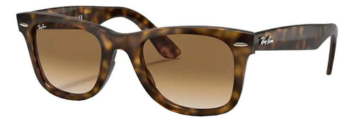 Anteojos de sol Ray-Ban Wayfarer Ease Standard con marco de injected color gloss tortoise, lente light brown de cristal degradada, varilla gloss tortoise de injected - RB4340