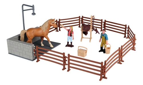 Simulação Cavalo Animais Fazenda Modelo Tradicional Série