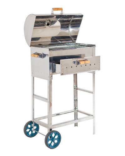 Churrasqueira Brasa Grill (50x29) Inox 430 Carvao Promoção