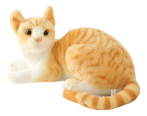 Juguete De Peluche De Gato Suave Relleno 25cm Estilo A