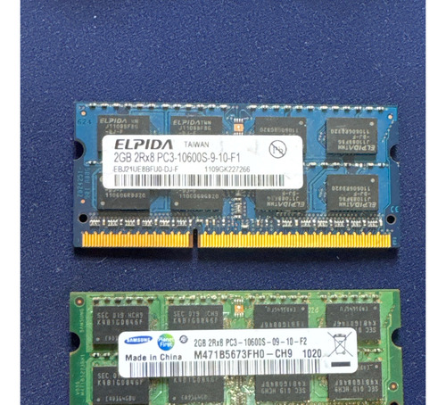 4 Gb Memoria Ram 2 X 2gb 2rx8 Pc3 Samsung (Usado)