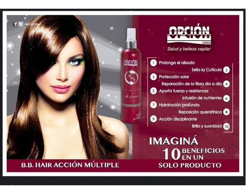 Imagen 2 de 3 de Balsamo 10 En 1 Opcion 240ml Restaura Hidrata Baja El Frize