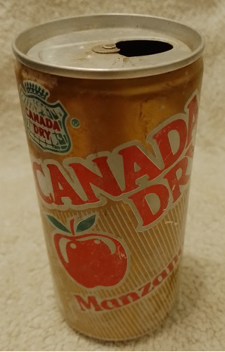 Lata Vacía Gaseosa Antigua Canada Dry Manzana