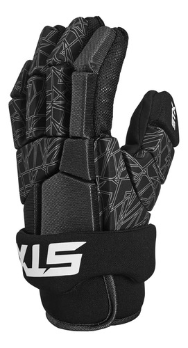 Stx Stallion 75 Guantes De Lacrosse Par Negro/gris Talla L