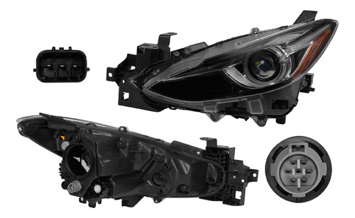 Faro Mazda 3 2014-2016 Izquierdo P/foco Xenon
