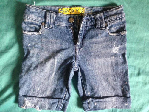 Short Bermuda De Jean Roxy Quiksilver De Niña Talla 12