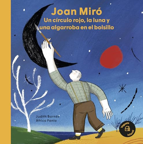 Joan Miro Un Circulo Rojo La Luna Y Una Algarroba En El Bols