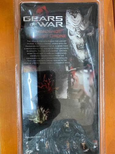 Headshot Locust Drone Gears Of War Neca Marcus Fenix Nuevo