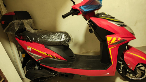 Motocicleta Eléctrica, Batería Premium De Plomo Ácido 72v20a