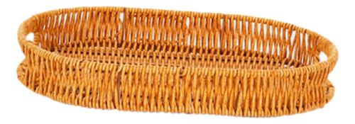 Cesta De Pan De Ratán De Imitación, Bandeja Para 30x20x4cm
