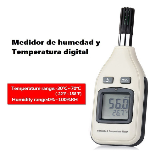 Tester Temperatura Humedad Hidrometro 30c 70c 22f 15f 100hr