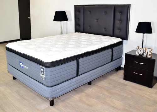 Colchón Sealy Metz Para Cama Individual Color Gris
