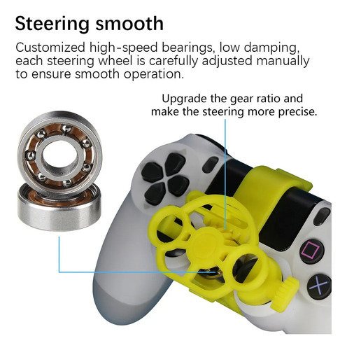 Controlador De Mando Mini Volante Para Juegos De Carreras Ps