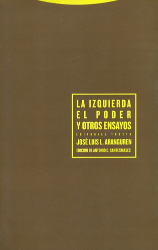 La Izquierda El Poder Y Otros Ensayos, De Aranguren, José Luis L.. Editorial Trotta, Tapa Blanda, Edición 1 En Español, 2005