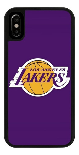 Funda Uso Rudo Tpu Para iPhone Lakers Los Angeles Nba 