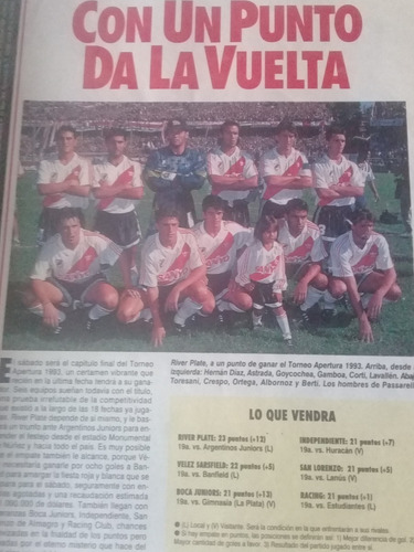 El Gráfico 3884 River Sale Campeón Tito Bessone Goleada Boca (Usado)