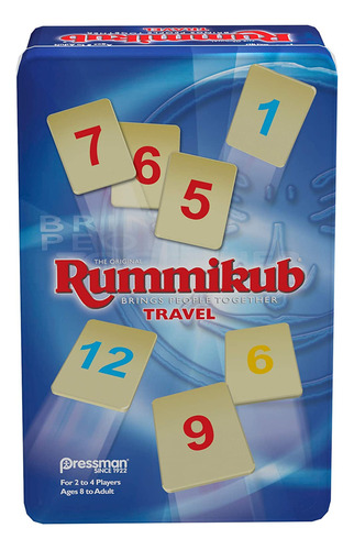 Rummikub En Travel Tin - El Juego Original De Azulejos Rummy