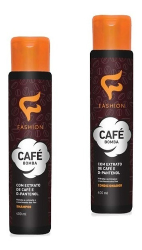 Kit Shampoo E Condicionador Cafe Bomba Fashion 400ml