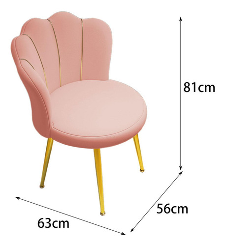 Silla De Tocador Con Asiento Tapizado, Cómoda Silla De