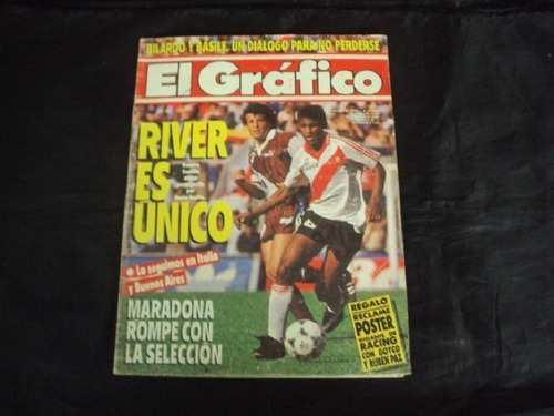 Revista El Grafico # 3706 - Tapa River (ramiro Castillo)