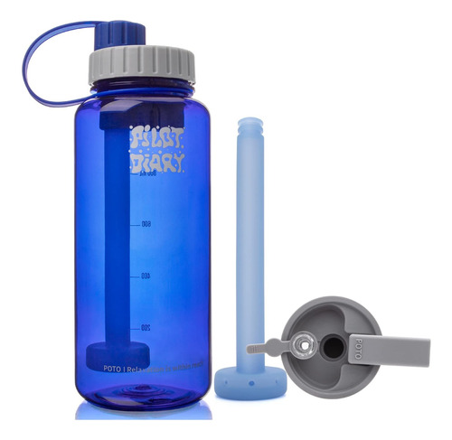 Pilotdiary Botella Agua Diseño Moda Portatil Poto Filtrante