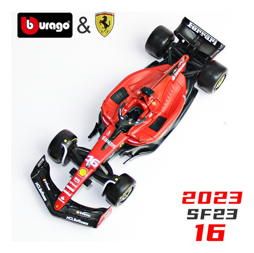 Bburago Ferrari Sf23 #16 F1 Charles Leclerc 2023 Fia 1/43