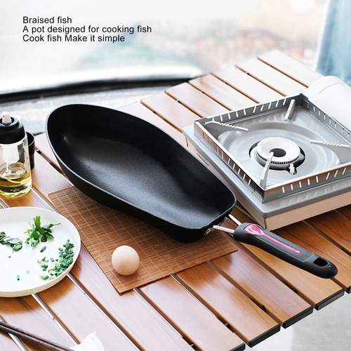 Frigideira Oval Antiaderente Para Peixe Grelhado