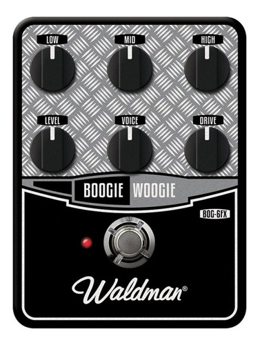 Pedal De Distorção Para Guitarra Waldman Boogie Woogie Bog-6 Cor Preto