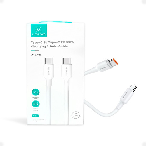 Cable Usams Usb C/usb C 100w Celular Carga Rapida  Kubo