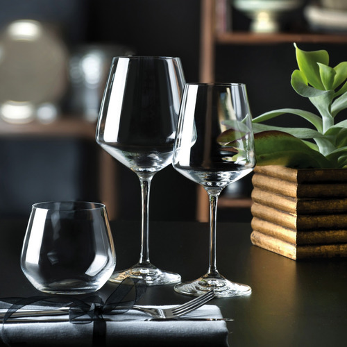 Vasos De Cristal Rcr - Aria 380ml Set X6 / Hechos En Italia